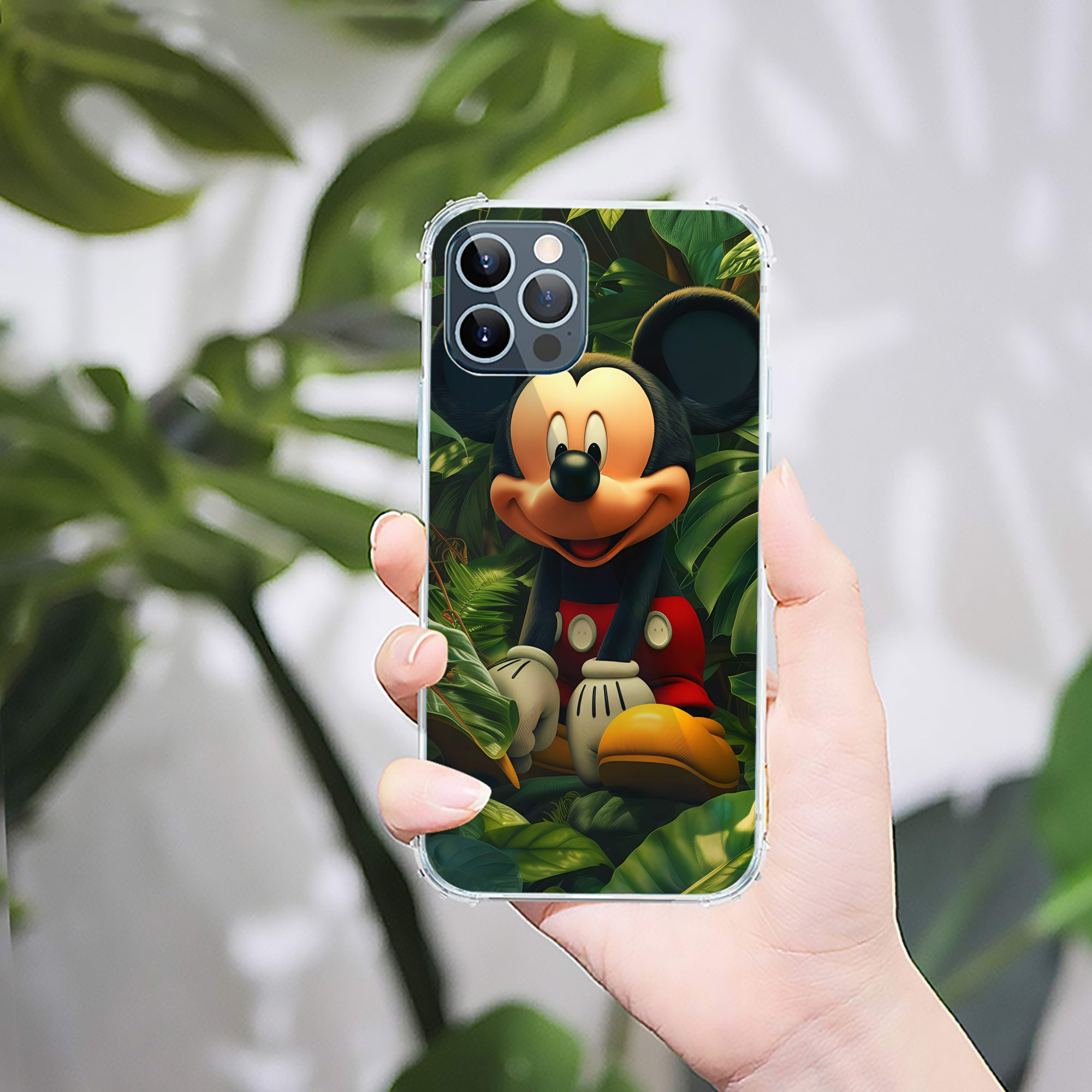 ミッキーマウス Mickey Mouse 【iPhone 12シリーズ対応】透明スマホケース（クリアソフトケース）